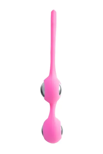 L'eroina Futa vaginalne kuglice, silikon, roze, 11 cm, Ø 1,9 cm, 63 g