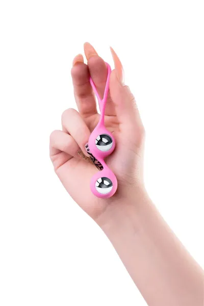 L'eroina Futa vaginalne kuglice, silikon, roze, 11 cm, Ø 1,9 cm, 63 g