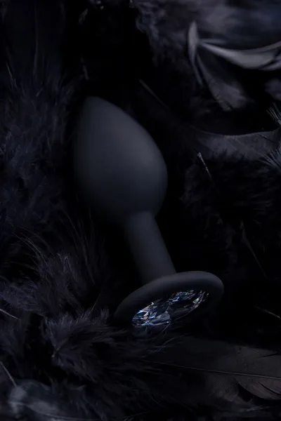 Analna čaura Popo Pleasure bi TOIFA sa rhinestones s, silikon, Crna, 7,2 cm, Ø 2,8 cm, 25 g