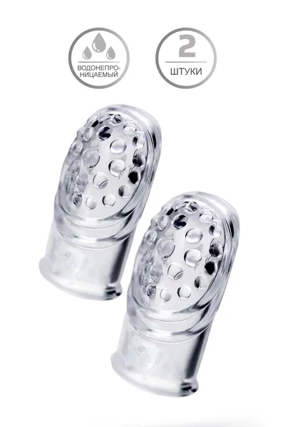 Komplet dodataka za prste a-Tois Favi, TPE, prozirni, 3,5 cm