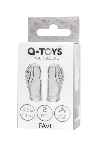 Komplet dodataka za prste a-Tois Favi, TPE, prozirni, 3,5 cm