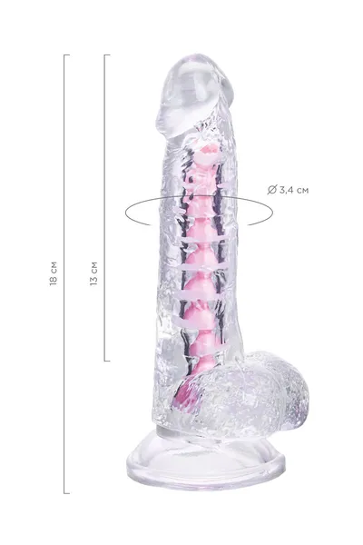 Flexibilni dildo a-Tois Paret, TPE, prozirni, 18 cm