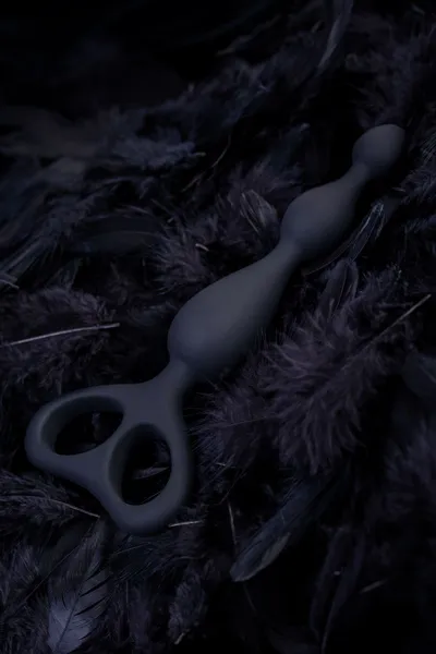 Analna čaura Popo Pleasure bi TOIFA Akuilae, vodootporna, silikon, Crna, 18 cm, Ø 3 cm