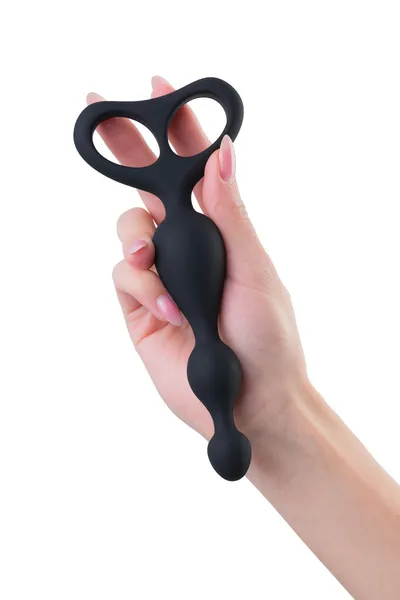 Analna čaura Popo Pleasure bi TOIFA Akuilae, vodootporna, silikon, Crna, 18 cm, Ø 3 cm