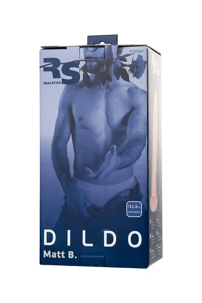 Dildo RS Silicone-Matt B, telesni, 21,5 cm