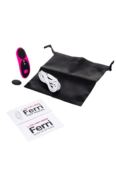 Vibracioni stimulator klitorisa u lovense Ferri Gaćice, silikon, roze, 7,4 cm