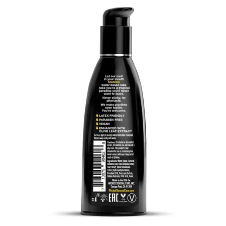 Лубрикант на водной основе с ароматом манго wicked aqua mango .