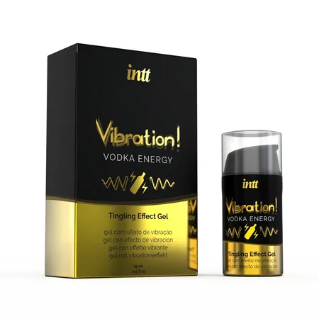 Жидкий интимный гель с эффектом вибрации vibration! vodka energy .