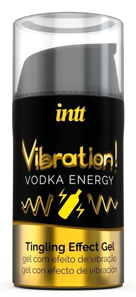Жидкий интимный гель с эффектом вибрации vibration! vodka energy .