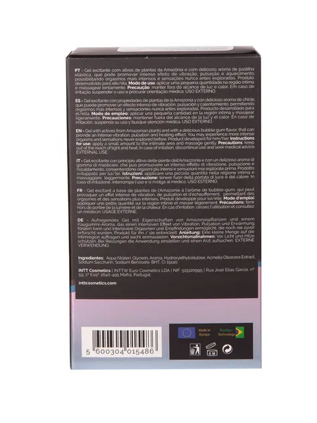Intt Bubble Gum vibracioni tečni intimni gel, 15ml