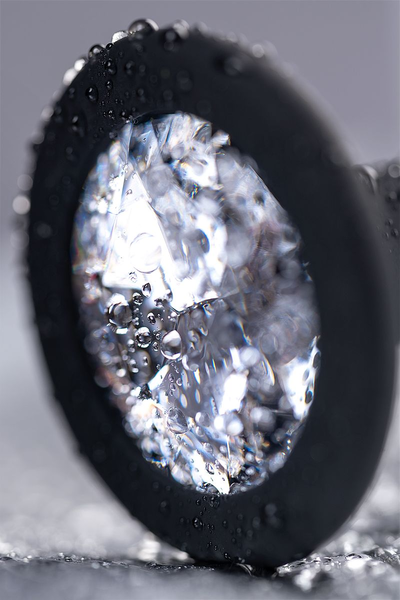 Analna čaura Popo Pleasure bi TOIFA sa rhinestones s, silikon, Crna, 7,2 cm, Ø 2,8 cm, 25 g
