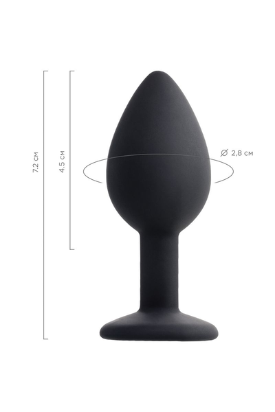 Analna čaura Popo Pleasure bi TOIFA sa rhinestones s, silikon, Crna, 7,2 cm, Ø 2,8 cm, 25 g