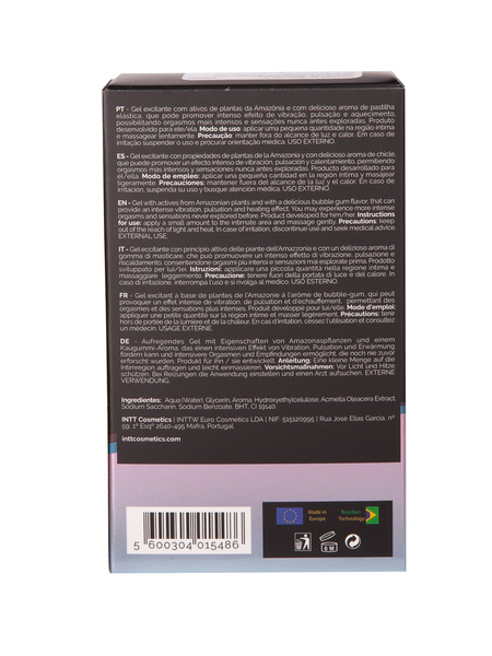 Intt Bubble Gum vibracioni tečni intimni gel, 15ml
