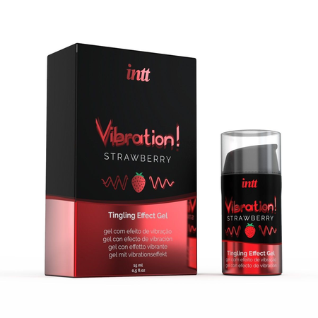 Intt Stravberri tečni intimni gel sa vibracionim efektom, 15ml