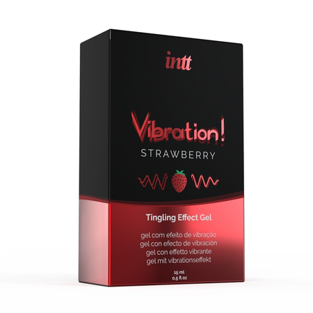 Intt Stravberri tečni intimni gel sa vibracionim efektom, 15ml