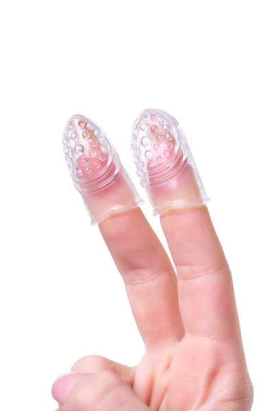 Komplet dodataka za prste a-Tois Favi, TPE, prozirni, 3,5 cm