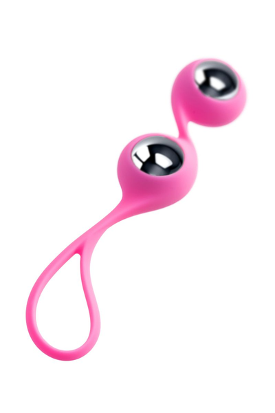 L'eroina Futa vaginalne kuglice, silikon, roze, 11 cm, Ø 1,9 cm, 63 g
