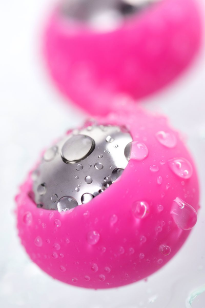 L'eroina Futa vaginalne kuglice, silikon, roze, 11 cm, Ø 1,9 cm, 63 g