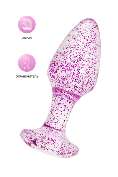 Toifa analna čaura, akril, ljubičasta, 8 cm, Ø 2,8 cm