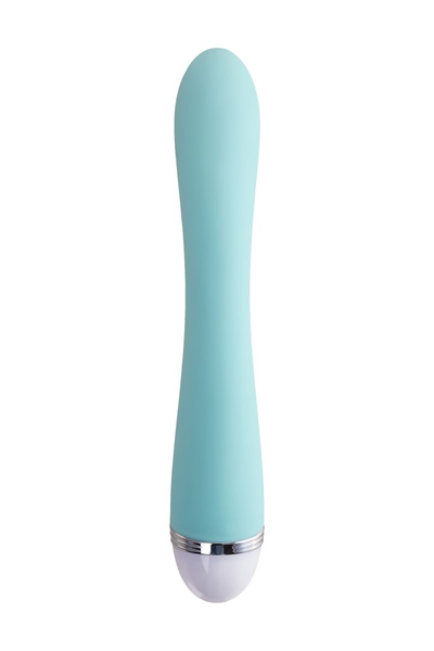 Vibrator sa klitoralnim stimulatorom Flovetta bi Toifa Iris, silikon, cijan, 22 cm