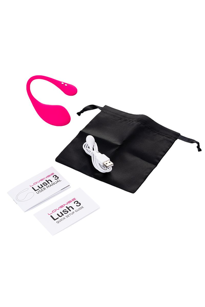 Vibroiaico lovense Lush 3, silikon, roze, 18 cm
