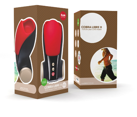 Vibracioni turbator Fun Factori Cobra libre II crno-crvena