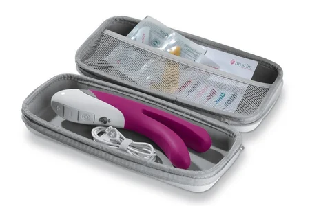 Mistim Bon Aparte Vibrator dvostruka Silikonska ljubičasta 22 cm