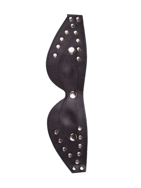 Kožna maska za oči sa otkopčanim kuglicama -