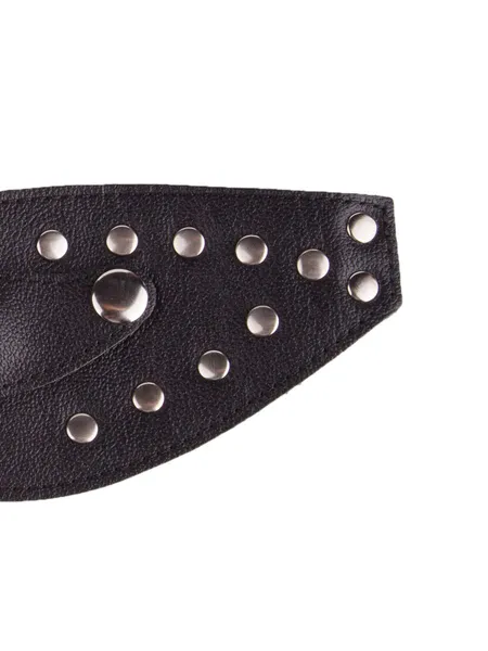 Kožna maska za oči sa otkopčanim kuglicama -