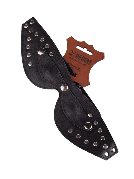 Kožna maska za oči sa otkopčanim kuglicama -