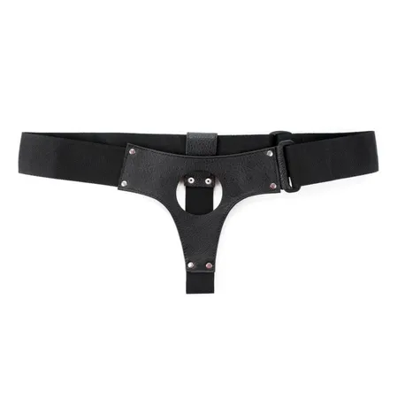 Crne kožne gaćice za velike dodatke