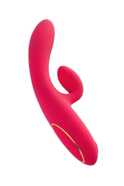 Vibrator sa vakuumskom talasnom stimulacijom jos Enila, silikon, roze, 23 cm