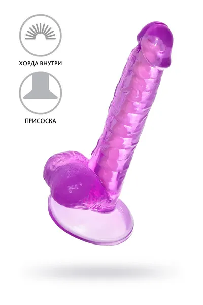 Realistični dildo a-Tois bi TOIFA Celiam, TPE, ljubičasta, 20,5 cm