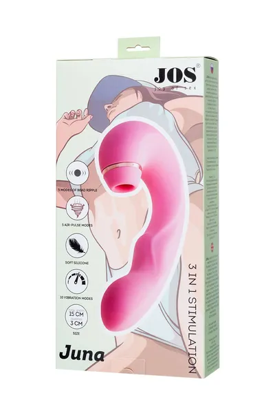 Jos juna multifunkcionalni stimulator klitorisa, roze, 15 cm
