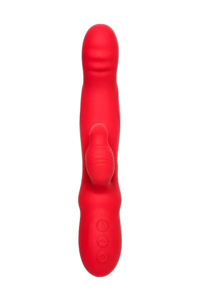 Jos Redli Vibrator sa pokretnom glavom, silikon, crvena, 21 cm