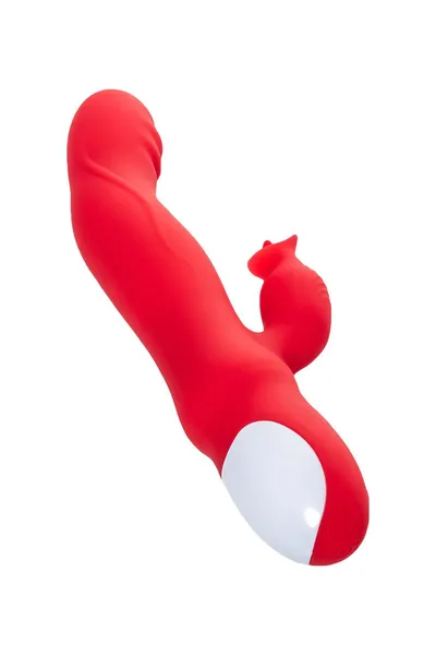 Jos Redli Vibrator sa pokretnom glavom, silikon, crvena, 21 cm
