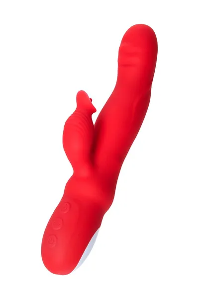 Jos Redli Vibrator sa pokretnom glavom, silikon, crvena, 21 cm