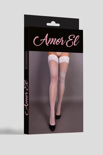 Čarape u plitkoj mrežici Rosa roja s / l crne