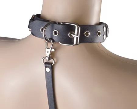 Crna kožna ogrlica Gospodar prstenova