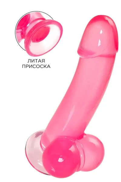 Realistični dildo a-Tois bi TOIFA Fush, TPE, roze, 18 cm