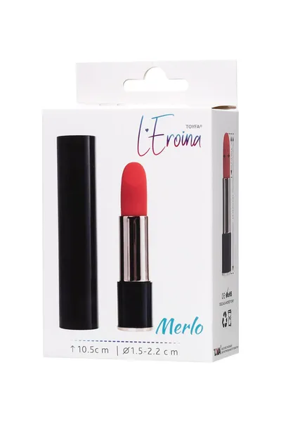 L'eroina Merlo Minivibrator, ABS plastika, Crna, 10,5 cm