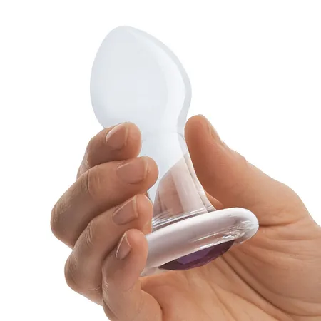 Stakleni Analni čep od rhinestona, 9 cm