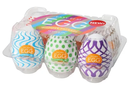 Set od 6 Tenga Egg IV masturbatora sa različitim terenima