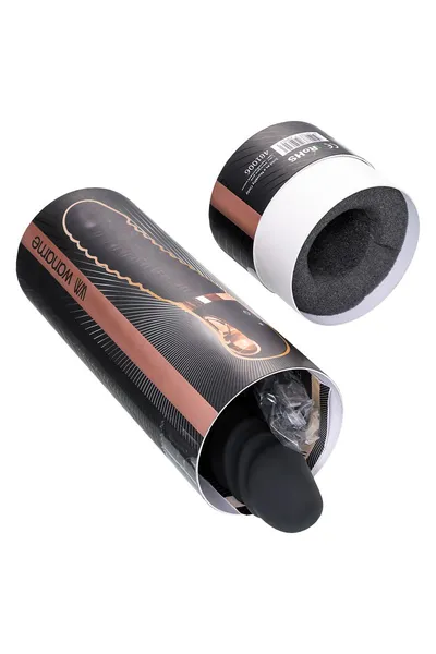 Nerealni vibrator VANAME D-Splash Hurricane, silikon, Crna, 22,5 cm