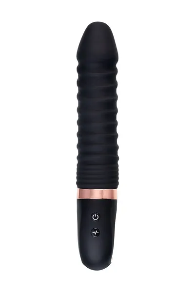 Nerealni vibrator VANAME D-Splash Hurricane, silikon, Crna, 22,5 cm