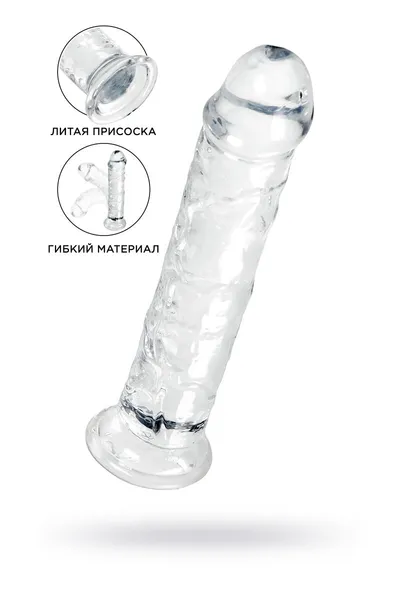 Dildo a-Toys by toifa Auri, TPE, transparentan, 20 cm