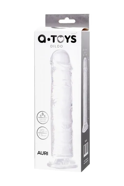 Dildo a-Toys by toifa Auri, TPE, transparentan, 20 cm
