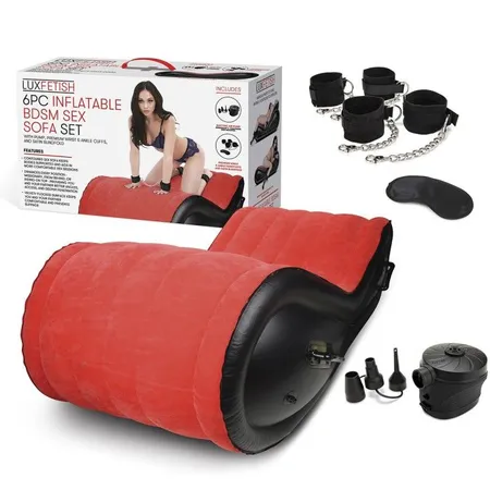 Naduvavanje sexualne sofe za BDSM igre sa fixatorima