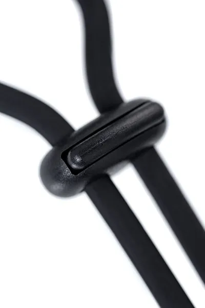 Laso na Midge penisu-Midge, silikonski, crni, 14 cm