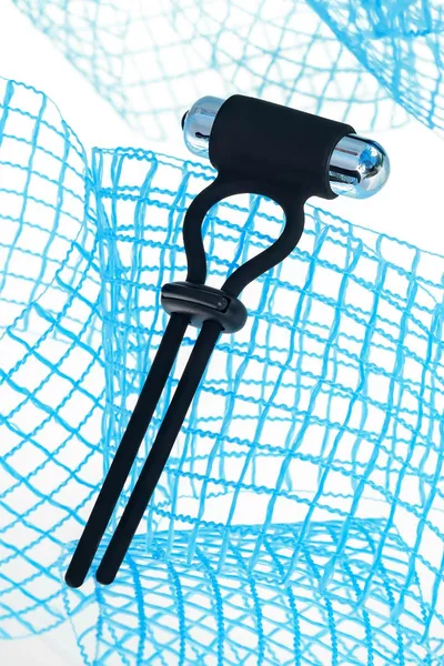 Laso na Midge penisu-Midge, silikonski, crni, 14 cm